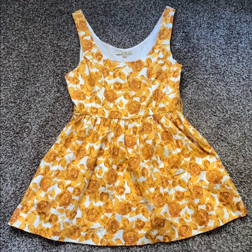 Yellow Floral Dress